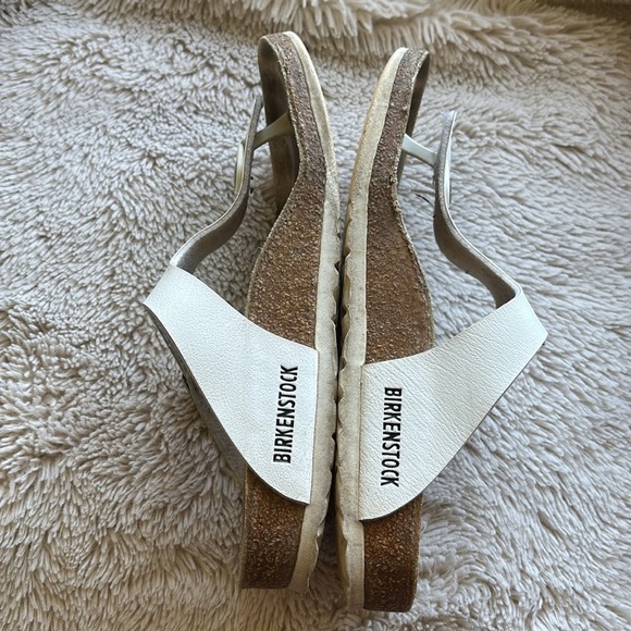 Birkenstock Gizeh Birko-Flor T Strap Slide Sandal White size EU 39 8-8.5 US - Picture 5 of 7